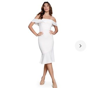 Dress The Population Faye Dress White
